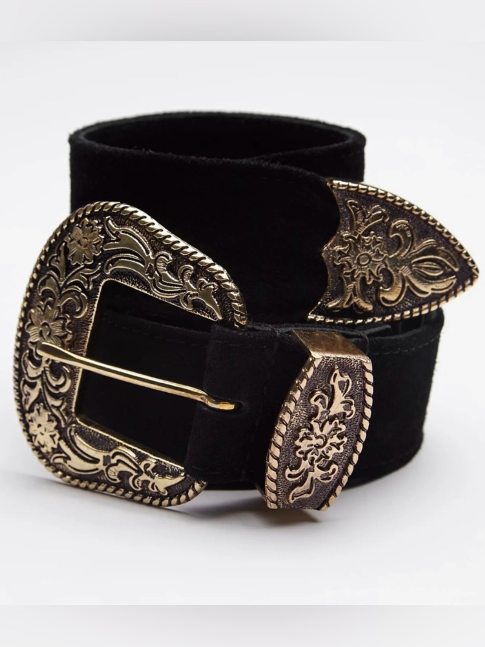 Free People Black Rock Western Belt